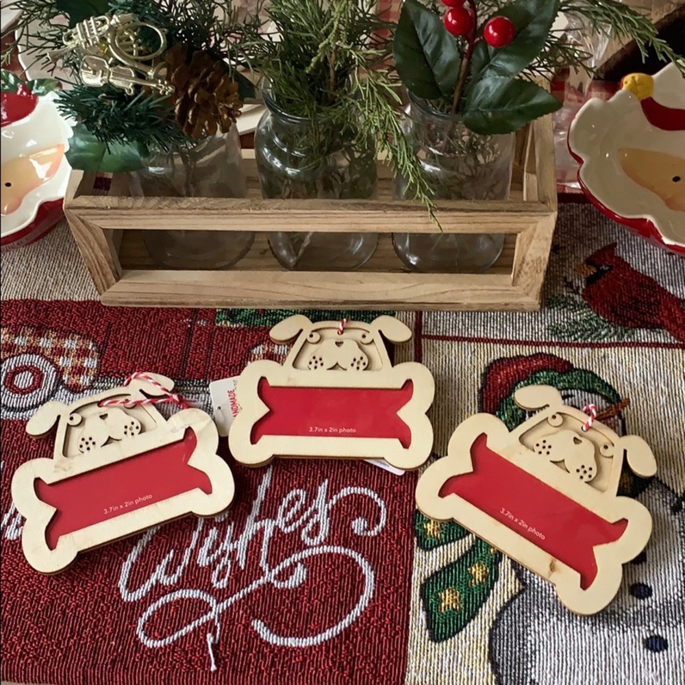 Christmas fur baby photo ornaments